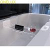ONELUX Acrylic Bathtub mobilephone/pad Storage Shelf Rack