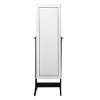 Inspired Home Radiant Full Length Jewelry Cheval Armoire Mirror Makeup Storage