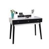 AODAILIHB White Vanity Set, Mirror Base,Storage Shelves, Makeup Organizer