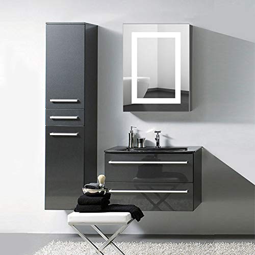 24" x 32" LED Lighted Bathroom Medicine Cabinet, Illuminated Wall Mount