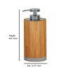 nu steel Ageless Bamboo/Metal Bath Accessory Set for Vanity countertop