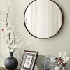 TinyTimes 23.63" Large Clean Round Wall Mirror, Circle Vanity Mirror