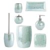 Whole Housewares Bathroom Accessories Set, 4-Piece Glass Mosaic Bath Accessory