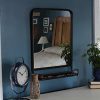 Urban Legacy Black Pharmacy Mirror, Metal Framed