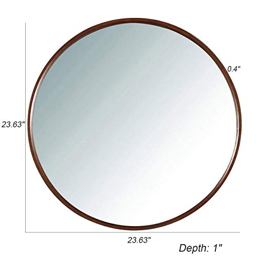 TinyTimes 23.63" Large Clean Round Wall Mirror, Circle Vanity Mirror