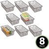 mDesign Modern Farmhouse Metal Wire Storage Organizer Bin Basket