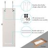 Bonnlo 48" x 15" All Screen Jewelry Armoire Cabinet,Full Length Mirror Display