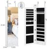 Homfa Lockable Jewelry Cabinet, Full Screen Display View Mirror