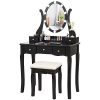 CHARMAID Vanity Table Set with Lighted Mirror, Makeup Dressing Table