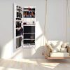 YUSING Full Length Mirror Jewelry Cabinet, Jewelry Armoire Storage Organizer