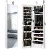 Giantex Wall Door Jewelry Armoire Cabinet with Full-Length Mirror