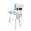 Facilehome Vanity Table Mirror Dressing Table Makeup Storage Organizer