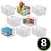 mDesign Farmhouse Decor Metal Wire Stackable Food Storage Organizer