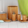 nu steel Ageless Bamboo/Metal Bath Accessory Set for Vanity countertop