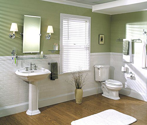 Ginger 9-In Wall Tray, Satin Nickel, 9" Glass Bathroom Shelf