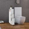 Maximize Bathroom Space with a Rolling Floor Cabinet – Modern Bathroom Storage Organizer