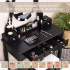 CHARMAID Vanity Table Set with Lighted Mirror, Makeup Dressing Table