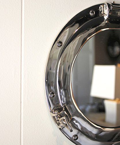 Nagina International Metal Crafted Nickel Plated Aluminum Porthole Bathroom