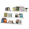 Wallniture Philly Set of 6 Varying Sizes Floating Shelves Trays Bookshelves