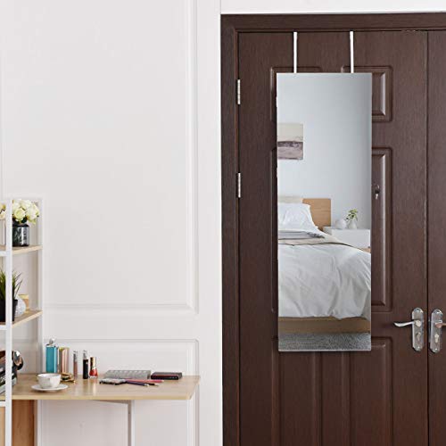 Giantex Jewelry Armoire Wall Door Mounted, Lockable Jewelry Cabinet