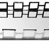 Le'raze Elegant Mirrored Vanity Tray, Decorative Tray with Square Loop Bars