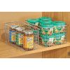 mDesign Farmhouse Decor Metal Wire Stackable Food Storage Organizer