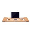 Bathtub Tray Caddy Bathtub Tray Wooden - Bamboo Bathroom Shelf Retractable
