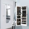 Giantex Wall Door Jewelry Armoire Cabinet with Full-Length Mirror