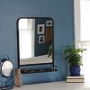 Urban Legacy Black Pharmacy Mirror, Metal Framed