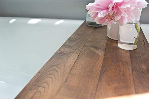 Rustic Bathtub Tray Walnut Bath Tub Caddy Farmhouse Decor Handmade