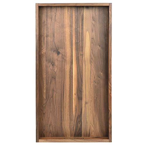 28 x 15 inches Extra Large Wood Trays For Ottoman With Handles FSC