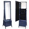 Beautify Lockable Floor Standing Make Up and Jewelry Cabinet Organizer