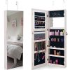 Giantex Jewelry Armoire Wall Door Mounted, Lockable Jewelry Cabinet