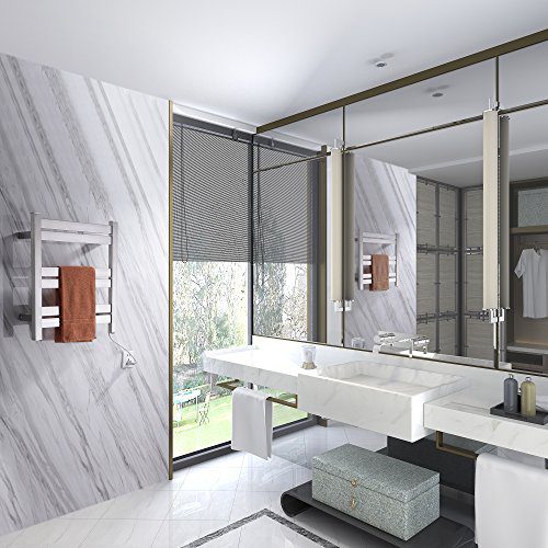 ANZZI Starling 6-Bar Wall Mounted Towel Warmer in Brushed Nickel