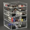 GlamoureBox Clear Makeup Organizer Storage Vanity Case