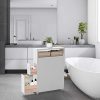 Maximize Bathroom Space with a Rolling Floor Cabinet – Modern Bathroom Storage Organizer
