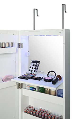 Abington Lane Over The Door Makeup Organizer - Wall Mounted Beauty Armoire