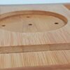 AJZGF Workspace Organizer Solid Wood Bathtub Tray, Reading Rack