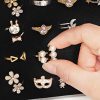 SONGMICS 95 LED Bulbs Jewelry Cabinet, Mirrored Jewelry Armoire