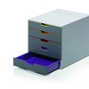 Organize Your Space with the VARICOLOR 5-Drawer Desktop Organizer – Color-Coded & Stackable