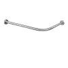 Punch-Free Stretchable Shower Curtain Rod,Stainless L Shaped