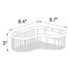 Ginger 505L/PC Splashables Combination Corner Shower Basket