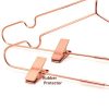 KOOBAY 25Pack 17" Metal Hook Wire Rose Gold Copper Hangers