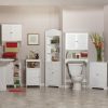 Ellsworth Corner Free Standing Linen Tower- With Contemporary Style