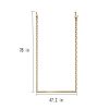 FURVOKIA 2 Pcs Adjustable Height Creative Iron Chain Clothing Hanging Racks