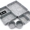 Welaxy Office Drawer Organizers Trays Felt Storage Bins Drawers