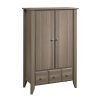 Sauder Shoal Creek Armoire, Diamond Ash finish