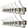 WEBI Wall Mounted Coat Rack,10 Hooks for Hanging