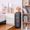 Romoon Narrow Closet Organizer, 4 Drawer Fabric Storage Bins