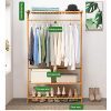 UPDD 63 Inch 2-Tier Garment Rack, Clothes Organizer Shelves